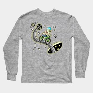 Alien mountainbiker Long Sleeve T-Shirt